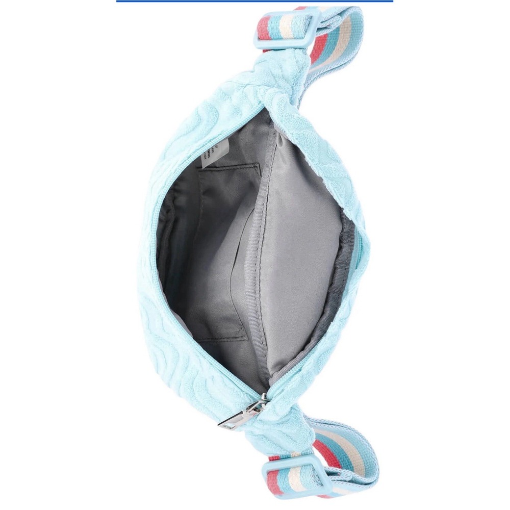 No Boundaries Women's Beach Terry Cloth Fanny Pack, Teal Wave, NWT - Picture 3 of 4